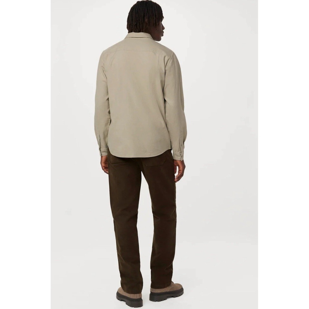 Frank And Oak The Yak Wool Flannel Shirt‎ Beige Size L - Picture 3 of 4